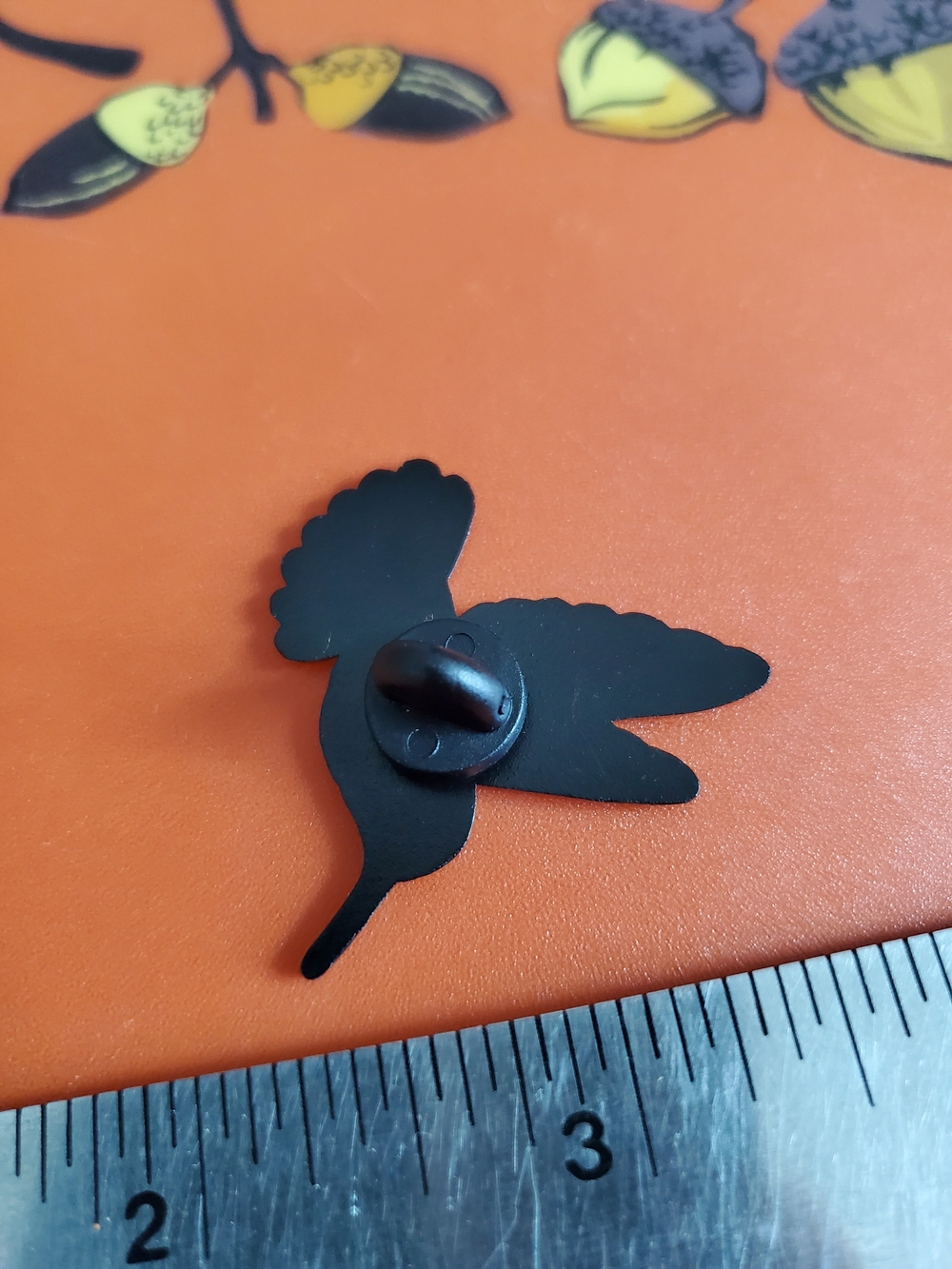 Multicolor Hummingbird Enamel Pin - Colorful Bird Accessory - Picture 4 of 4